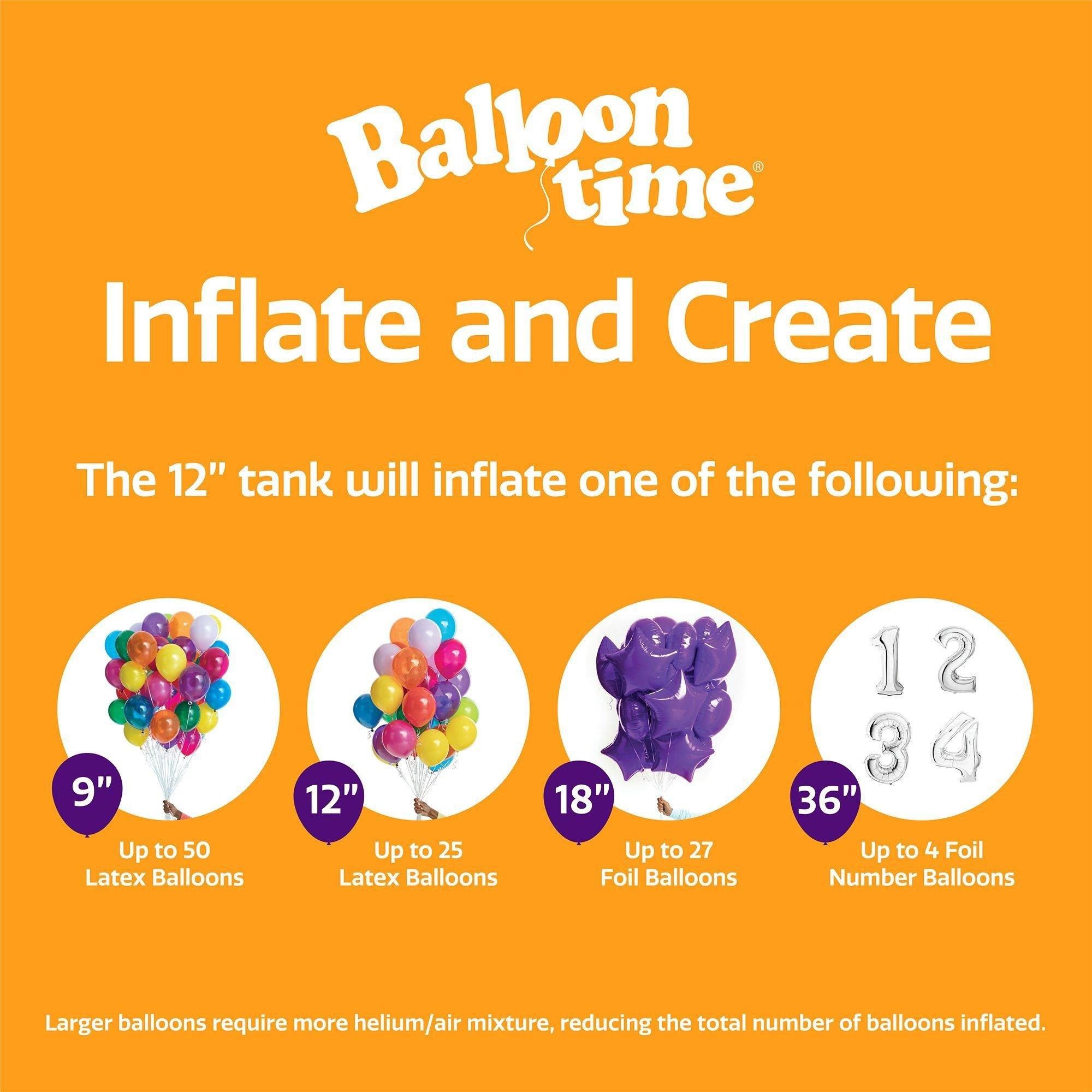 Helium Tank - Balloon Time, Jumbo, 14.9cu ft, 12in